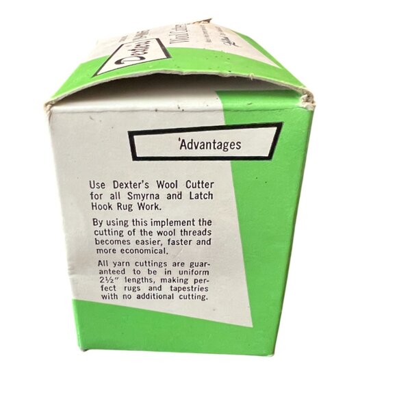 Vintage Dexter's Wool Cutter For Latch Hook Rug Work 19-01065 Pre-owned - Picture 9 of 9